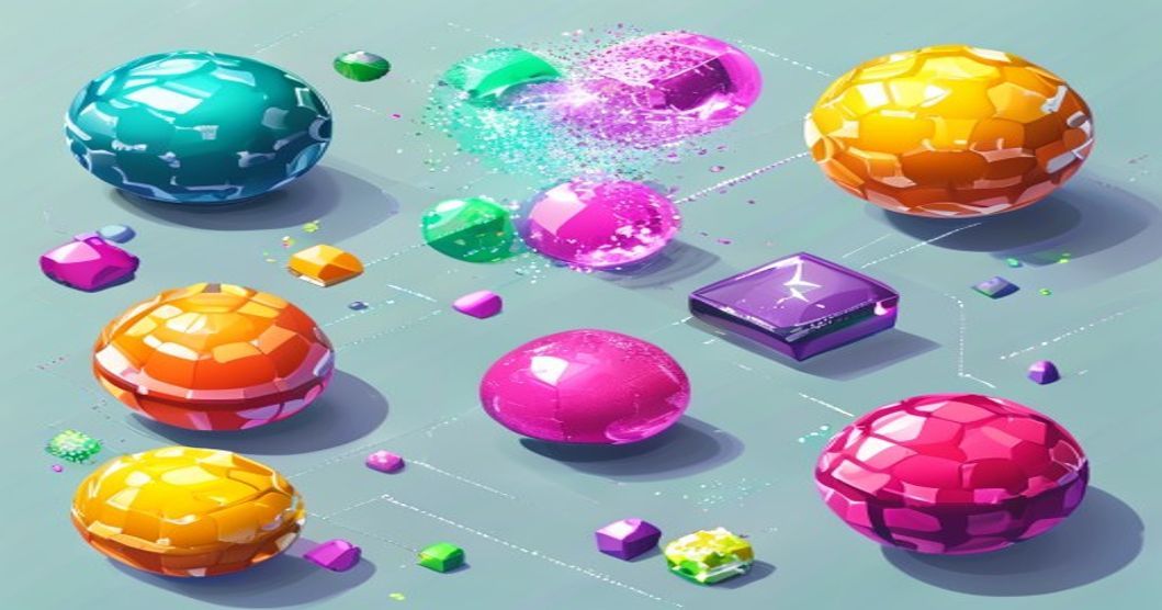 Isometric diagram of Bonk.io physics ball collision